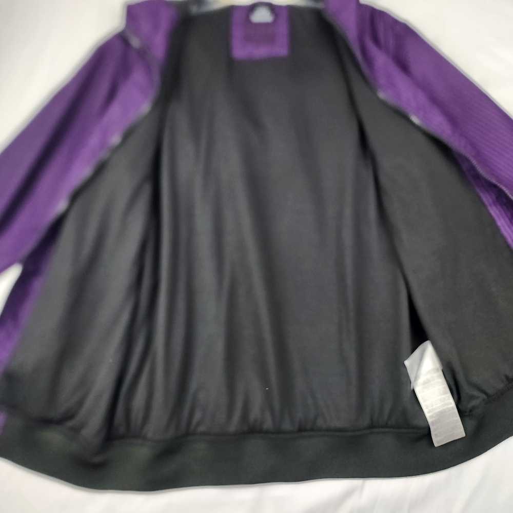 ProEdge Purple Striped Zip-Up Jacket WAP 74 Big Boys Size 14-15+ Years - Picture 9 of 14